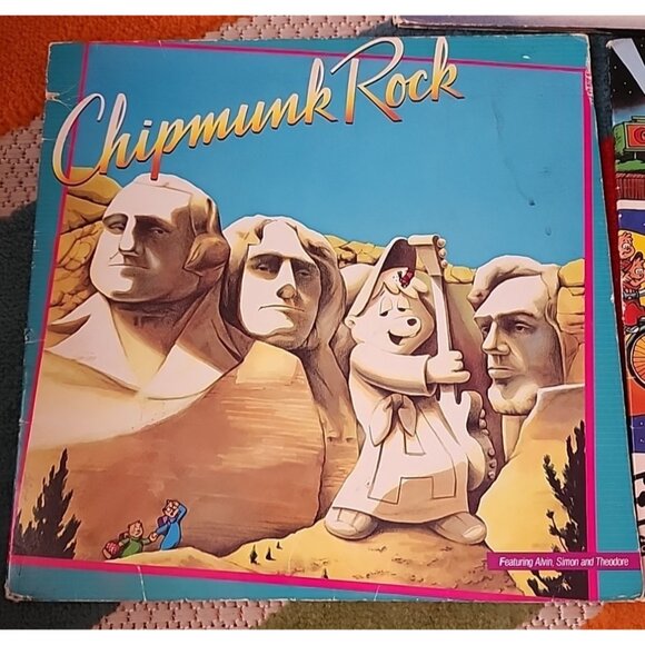 The Chipmunks LP Record Lot 3 Christmas, Chipmunk Rock, Hollywood Vintage Vinyl - Picture 5 of 12